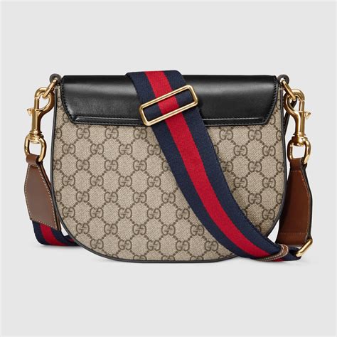 gucci gg supreme shoulder bag outfit|Gucci supreme crossbody bag.